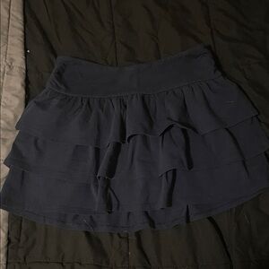 Hollister Navy Tiered Mini Skirt